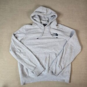 The North Face Hoodie Mens Small Gray Pullover Sweatshirt‎ Explore Pocket READ